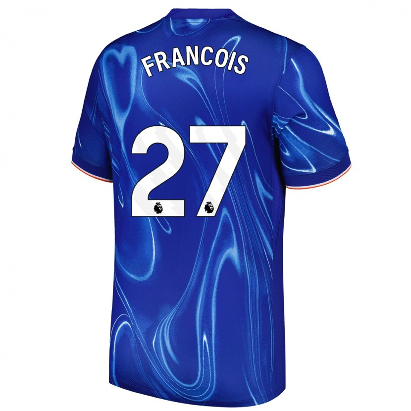 Danxen Hombre Camiseta Oriane Jean-François #27 Azul Blanco 1ª Equipación 2024/25 La Camisa