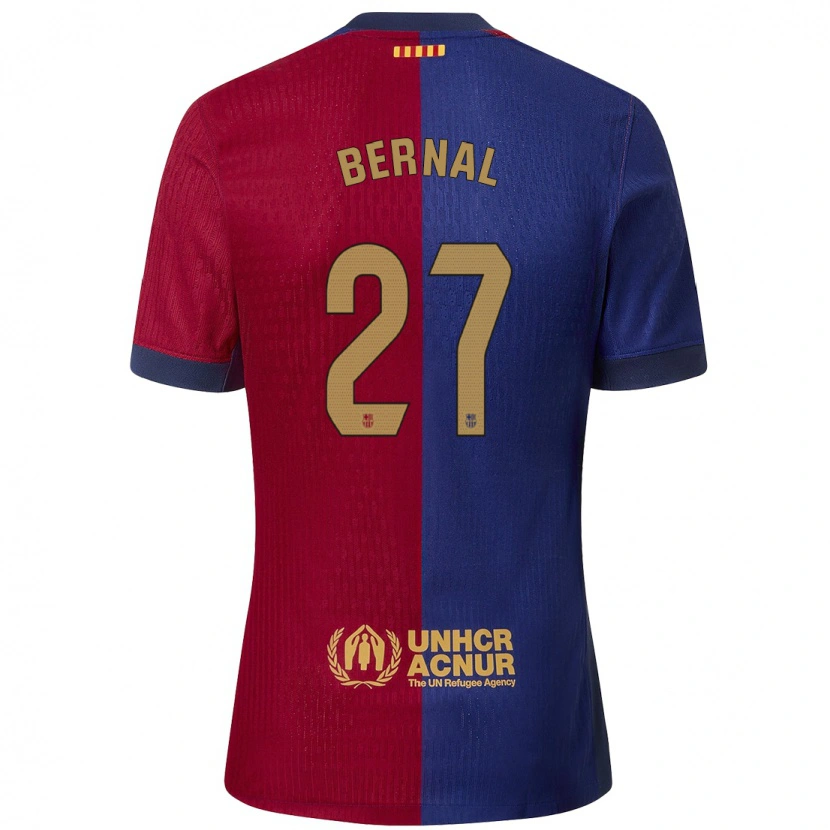 Danxen Hombre Camiseta Marc Bernal #27 Azul Rojo 1ª Equipación 2024/25 La Camisa