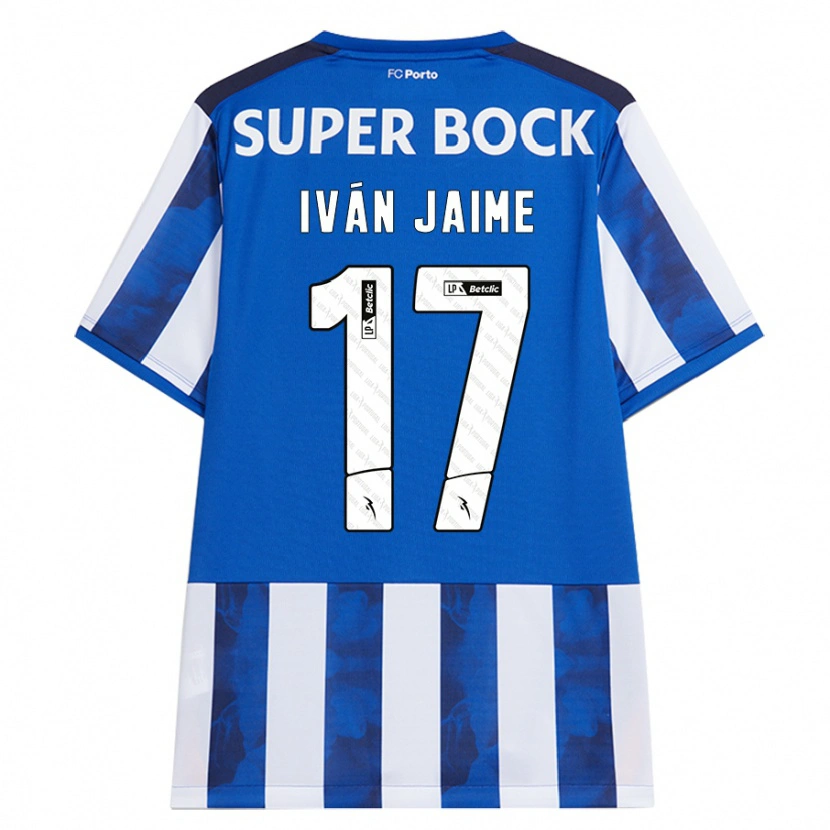 Danxen Hombre Camiseta Iván Jaime #17 Azul Blanco 1ª Equipación 2024/25 La Camisa