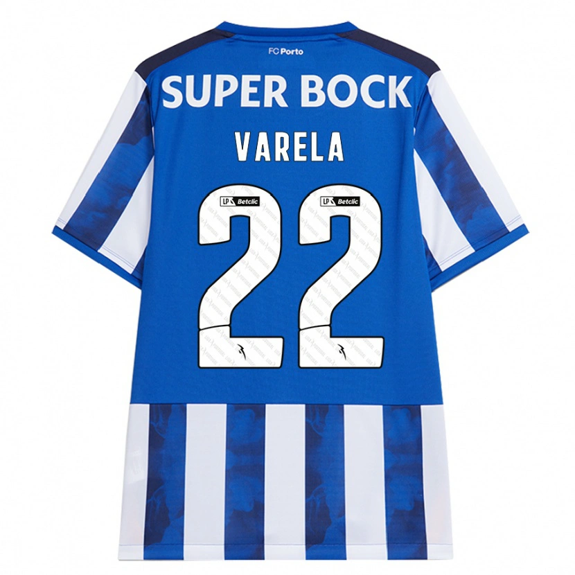 Danxen Hombre Camiseta Alan Varela #22 Azul Blanco 1ª Equipación 2024/25 La Camisa