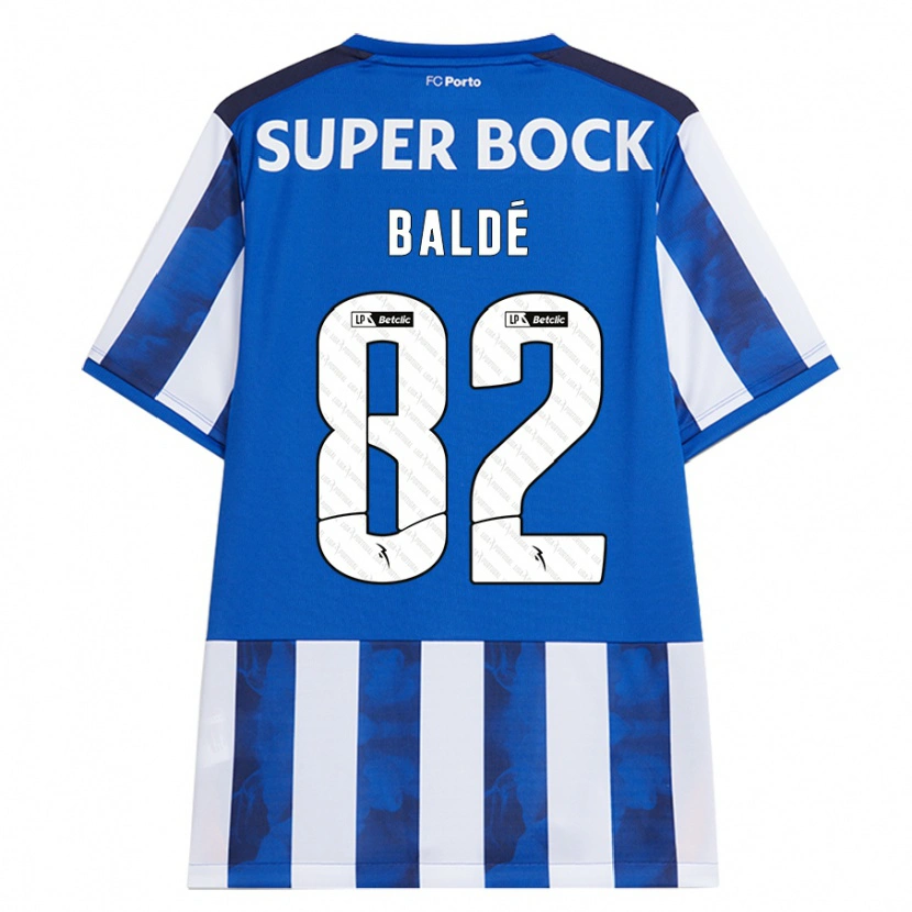 Danxen Hombre Camiseta Alfa Baldé #82 Azul Blanco 1ª Equipación 2024/25 La Camisa