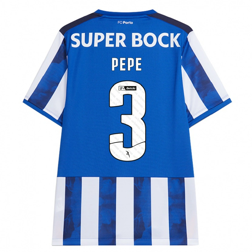 Danxen Hombre Camiseta Pepe #3 Azul Blanco 1ª Equipación 2024/25 La Camisa