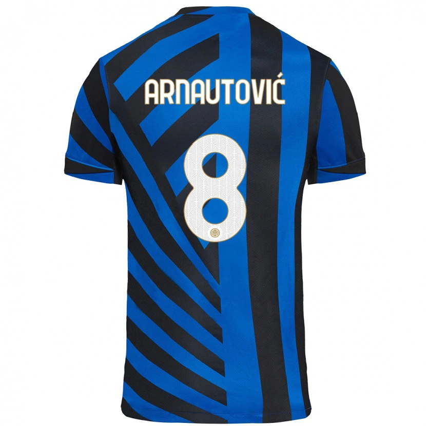 Danxen Hombre Camiseta Marko Arnautovic #8 Azul Negro 1ª Equipación 2024/25 La Camisa