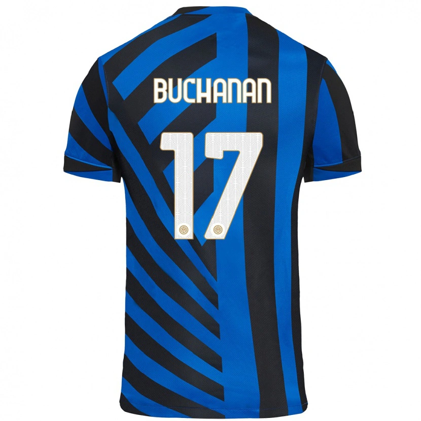 Danxen Hombre Camiseta Tajon Buchanan #17 Azul Negro 1ª Equipación 2024/25 La Camisa