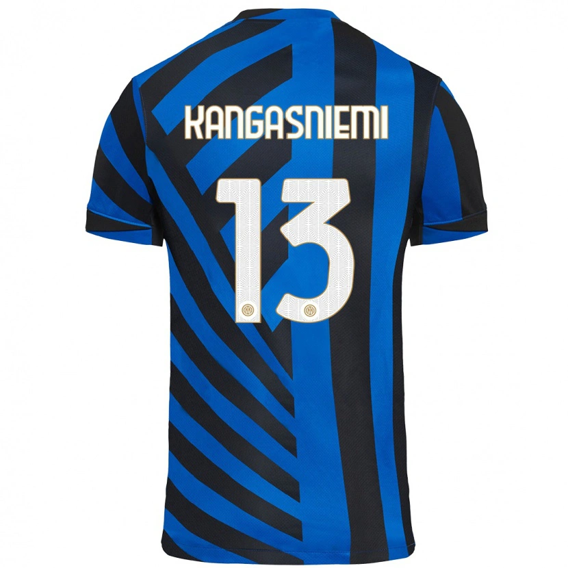 Danxen Hombre Camiseta Ilari Kangasniemi #13 Azul Negro 1ª Equipación 2024/25 La Camisa