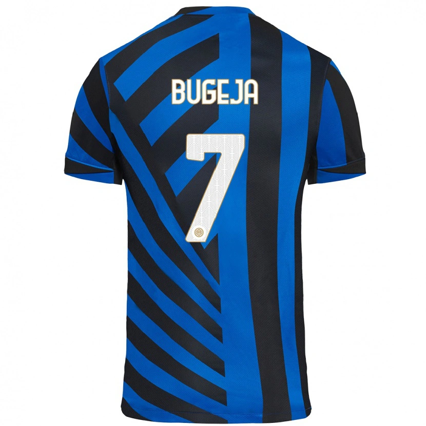 Danxen Hombre Camiseta Haley Bugeja #7 Azul Negro 1ª Equipación 2024/25 La Camisa