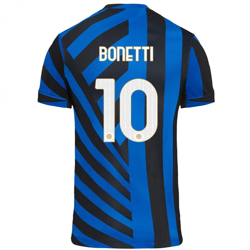 Danxen Hombre Camiseta Tatiana Bonetti #10 Azul Negro 1ª Equipación 2024/25 La Camisa