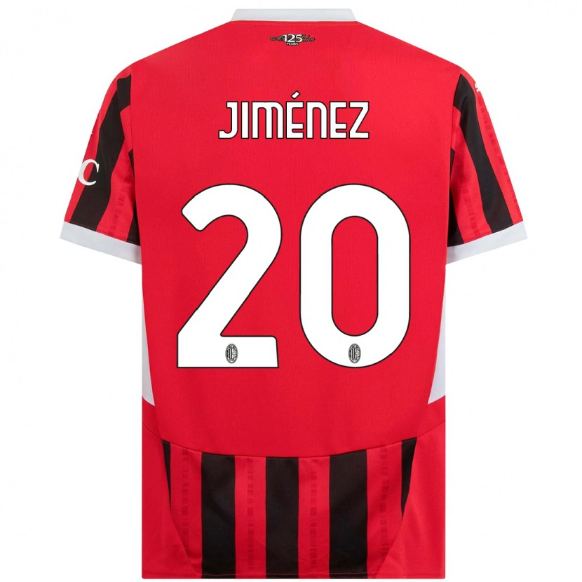 Danxen Hombre Camiseta Álex Jiménez #20 Rojo Negro 1ª Equipación 2024/25 La Camisa