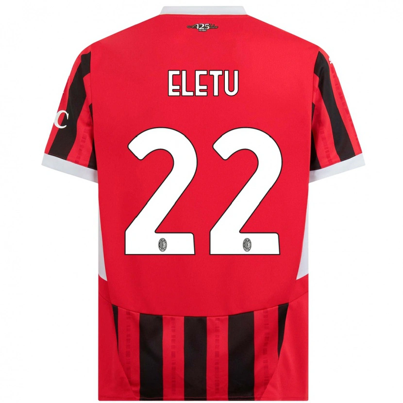 Danxen Hombre Camiseta Victor Eletu #22 Rojo Negro 1ª Equipación 2024/25 La Camisa