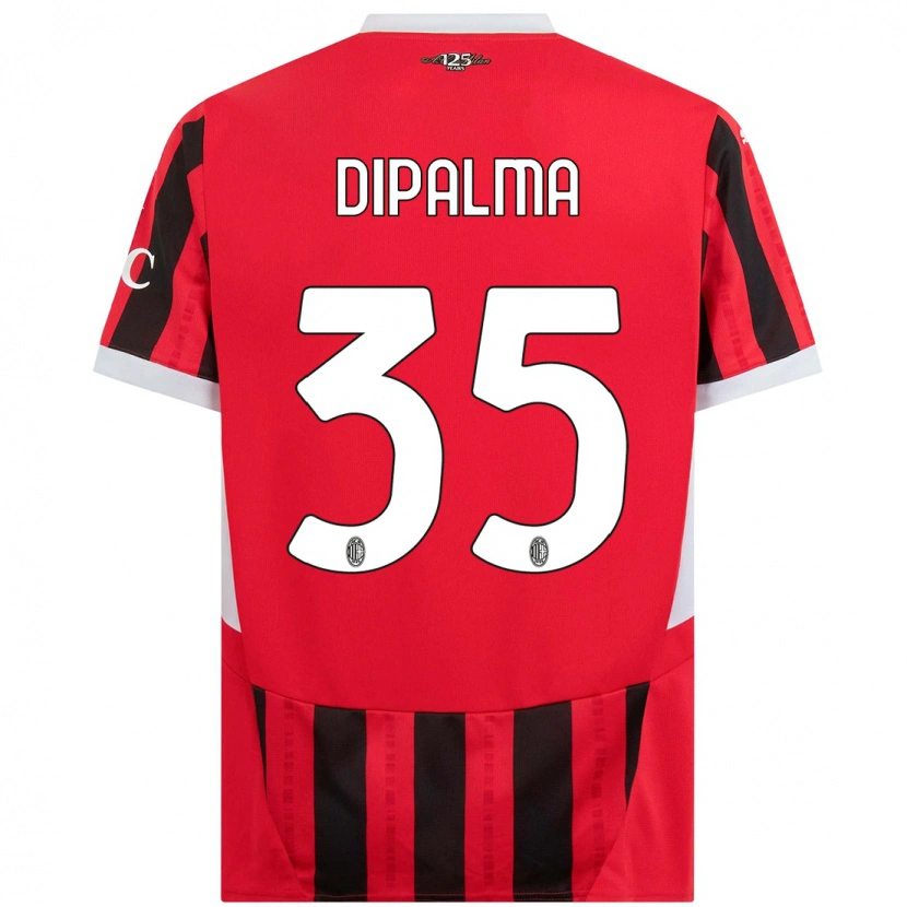 Danxen Hombre Camiseta Matteo Dipalma #35 Rojo Negro 1ª Equipación 2024/25 La Camisa