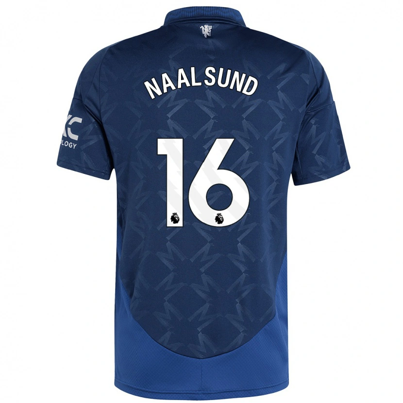 Danxen Hombre Camiseta Lisa Naalsund #16 Índigo 2ª Equipación 2024/25 La Camisa