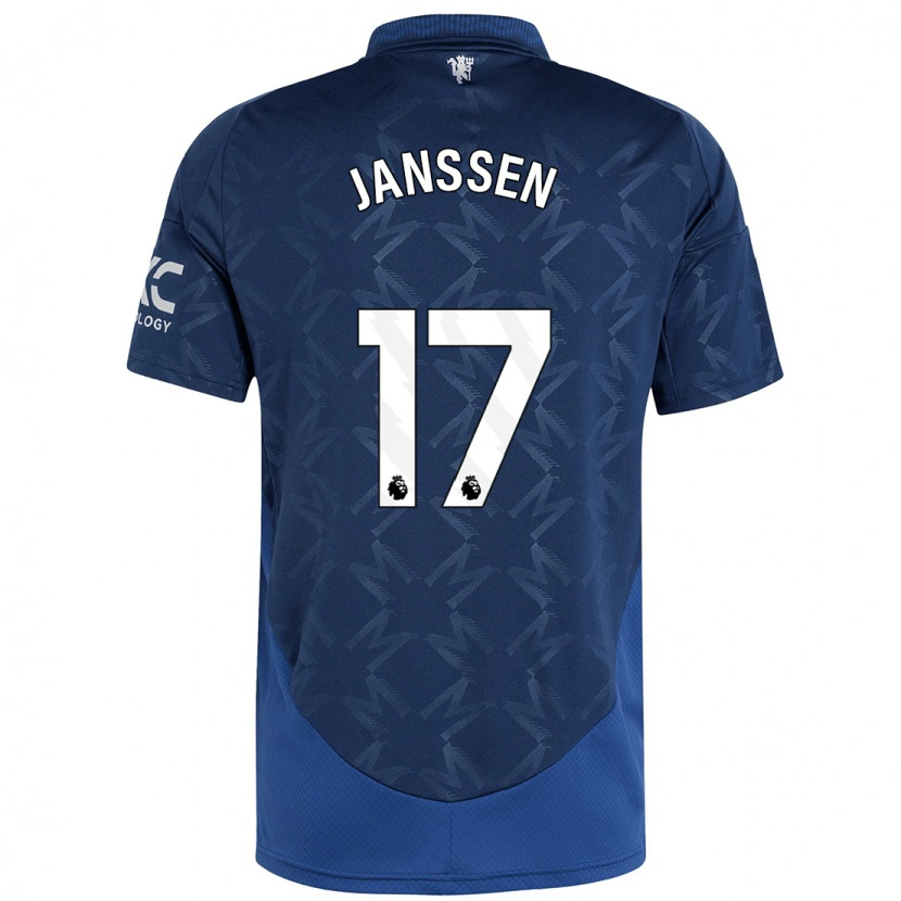 Danxen Hombre Camiseta Dominique Janssen #17 Índigo 2ª Equipación 2024/25 La Camisa