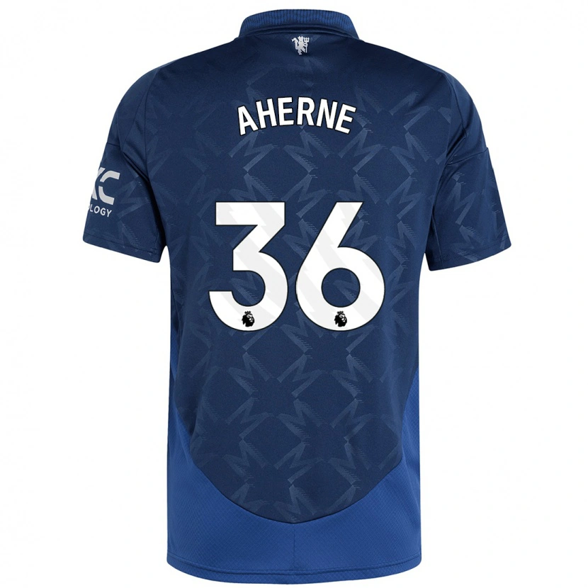 Danxen Hombre Camiseta Alyssa Aherne #36 Índigo 2ª Equipación 2024/25 La Camisa