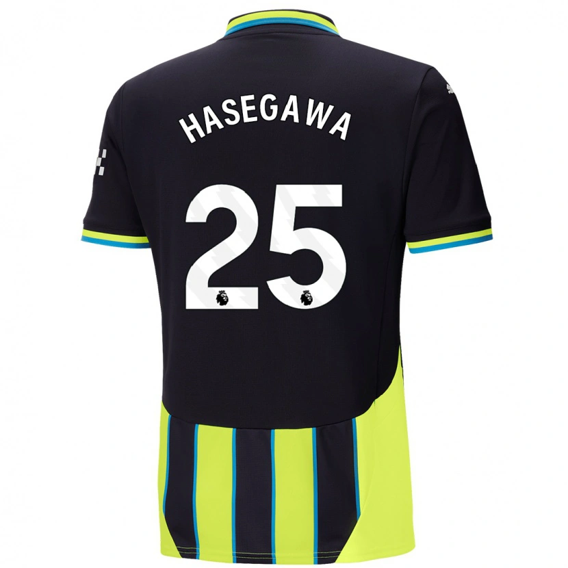 Danxen Hombre Camiseta Yui Hasegawa #25 Azul Amarillo 2ª Equipación 2024/25 La Camisa