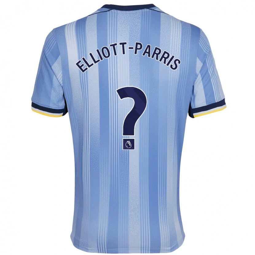 Danxen Hombre Camiseta Reiss Elliott-Parris #0 Azul Claro 2ª Equipación 2024/25 La Camisa