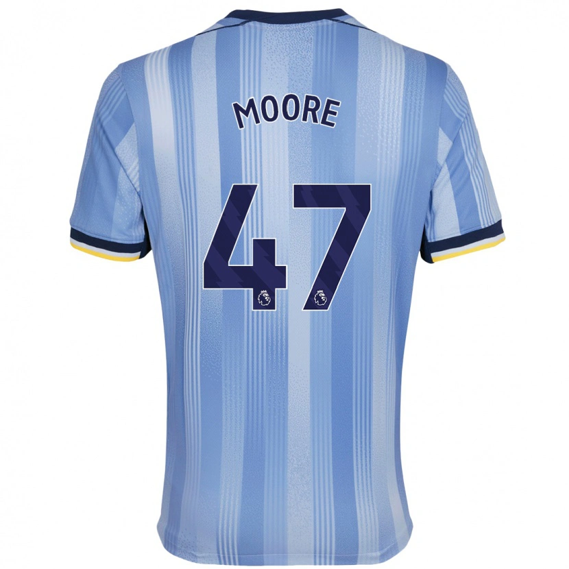 Danxen Hombre Camiseta Mikey Moore #47 Azul Claro 2ª Equipación 2024/25 La Camisa