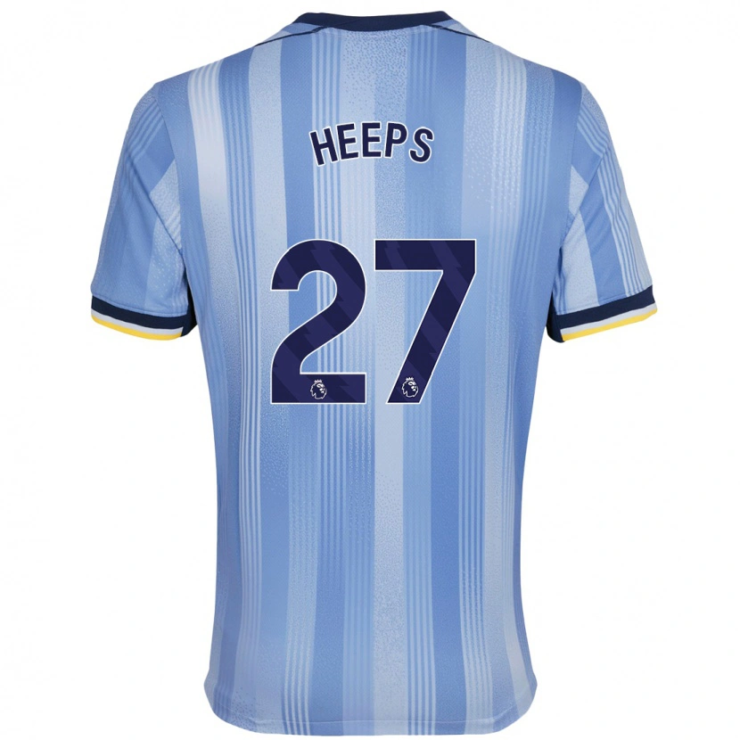 Danxen Hombre Camiseta Eleanor Heeps #27 Azul Claro 2ª Equipación 2024/25 La Camisa