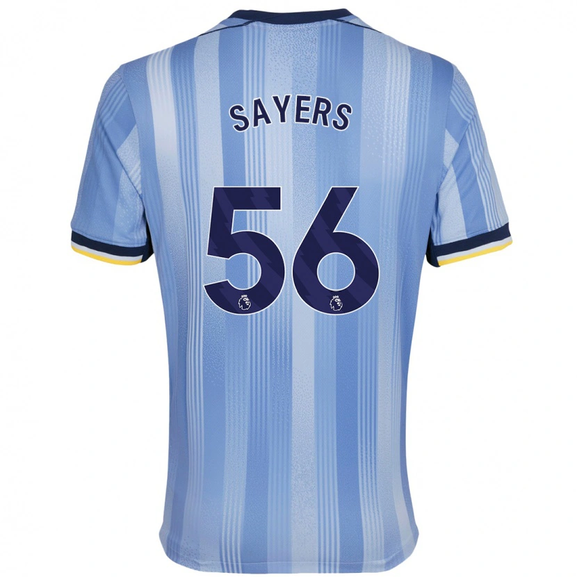 Danxen Hombre Camiseta Charlie Sayers #56 Azul Claro 2ª Equipación 2024/25 La Camisa