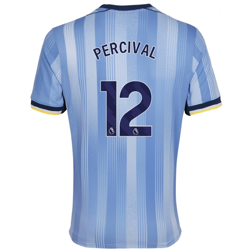 Danxen Hombre Camiseta Ria Percival #12 Azul Claro 2ª Equipación 2024/25 La Camisa