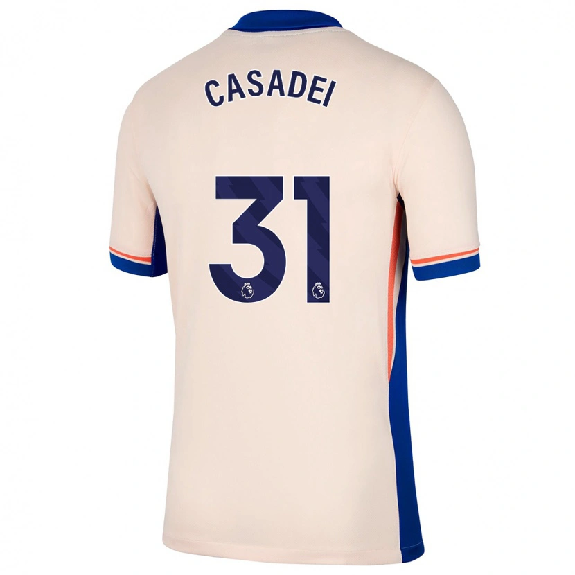 Danxen Hombre Camiseta Cesare Casadei #31 Beige Claro 2ª Equipación 2024/25 La Camisa