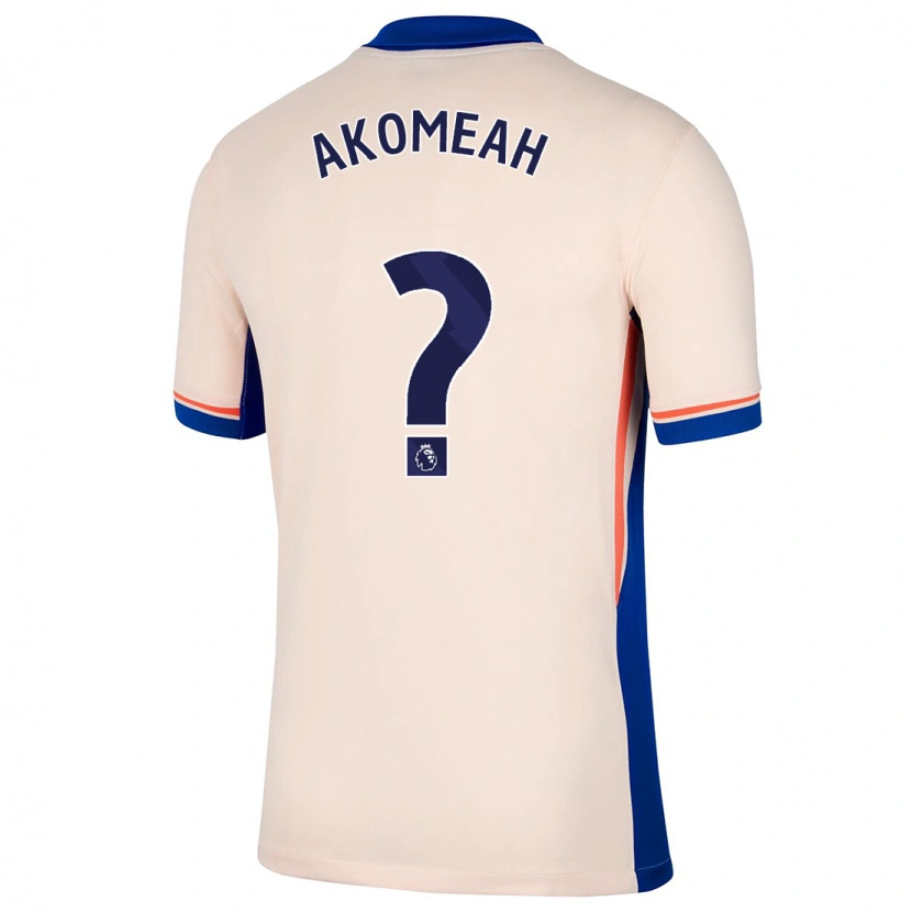 Danxen Hombre Camiseta Travis Akomeah #0 Beige Claro 2ª Equipación 2024/25 La Camisa