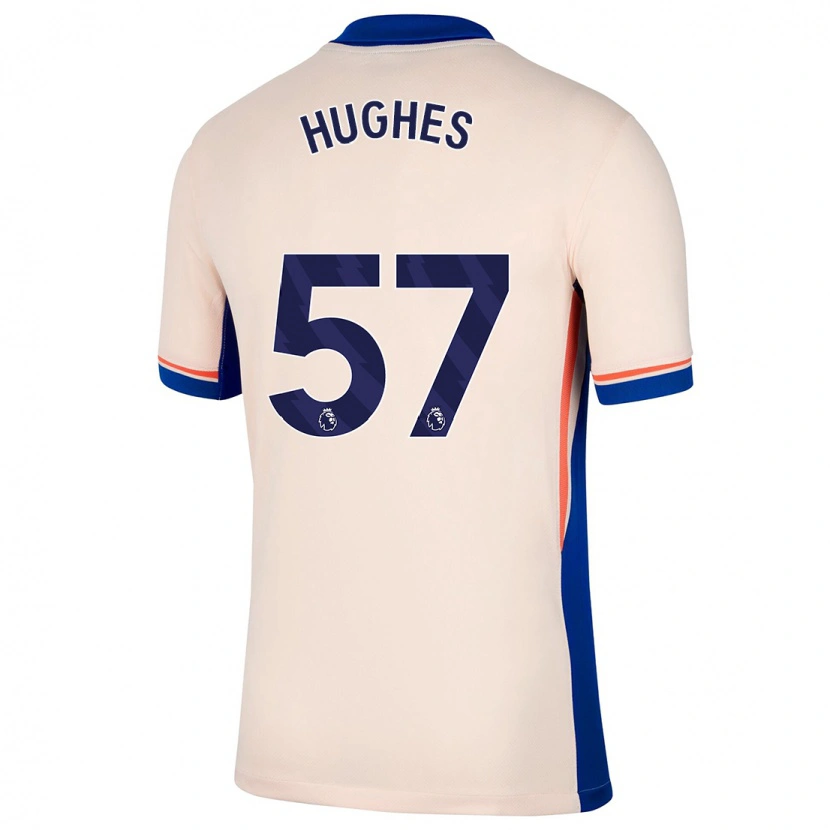 Danxen Hombre Camiseta Brodi Hughes #57 Beige Claro 2ª Equipación 2024/25 La Camisa