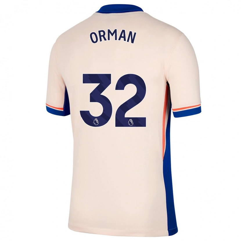 Danxen Hombre Camiseta Emily Orman #32 Beige Claro 2ª Equipación 2024/25 La Camisa