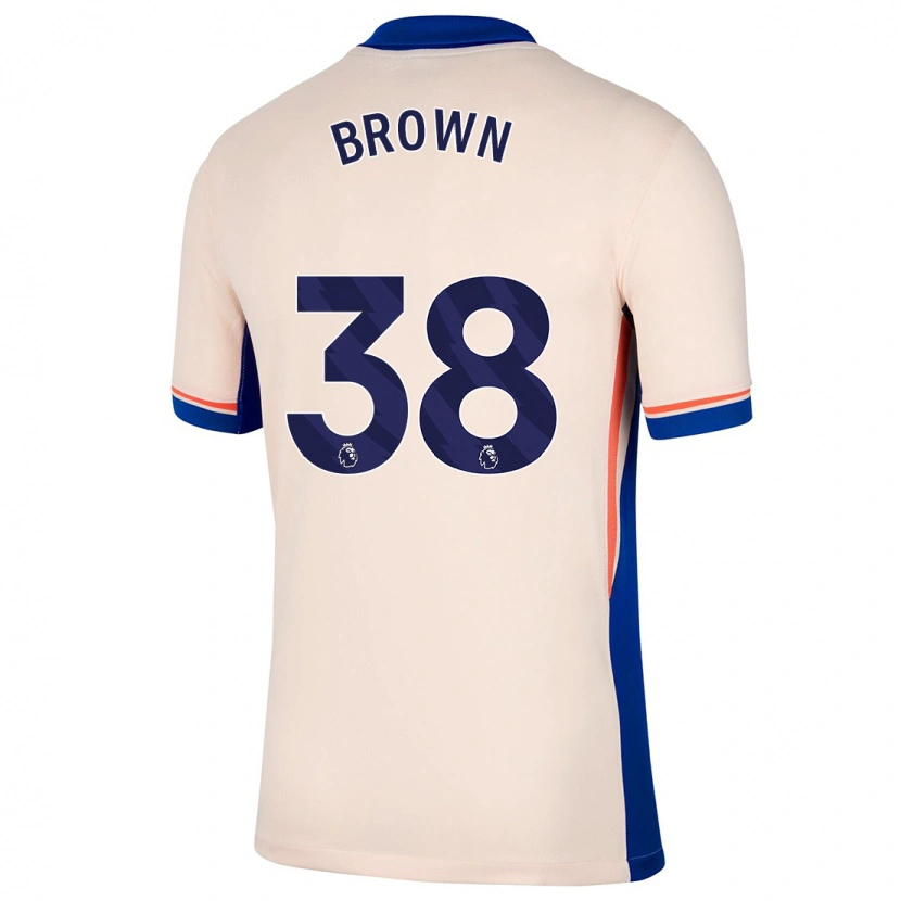 Danxen Hombre Camiseta Cerys Brown #38 Beige Claro 2ª Equipación 2024/25 La Camisa