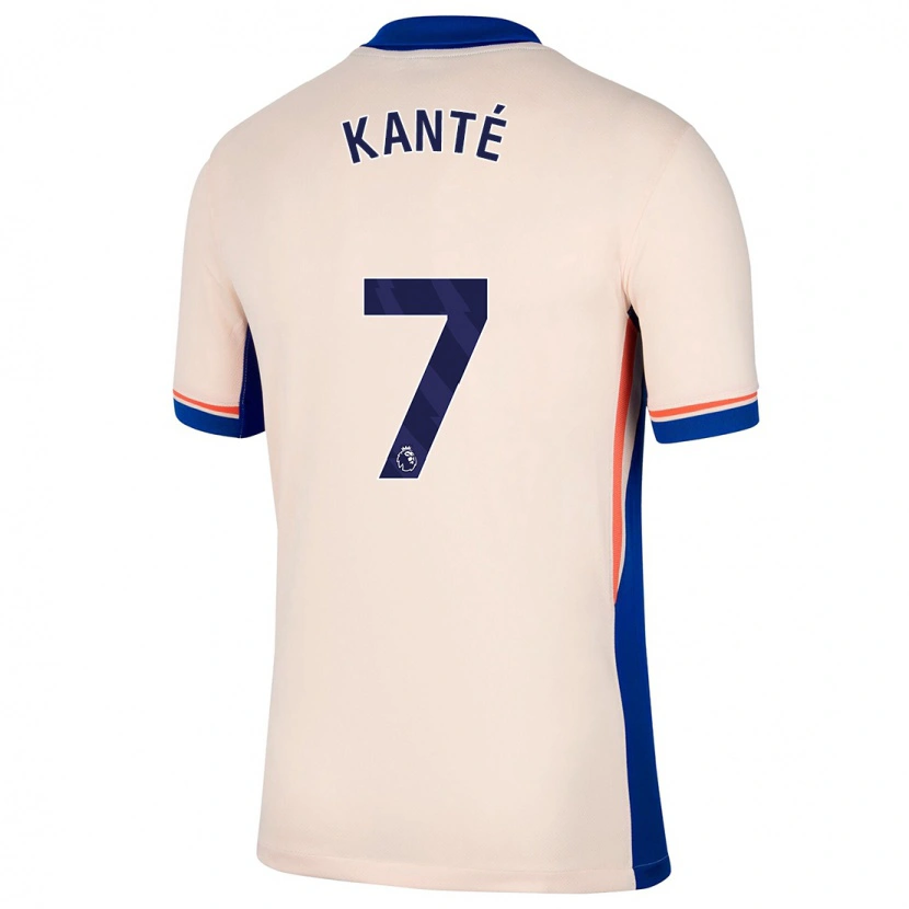 Danxen Hombre Camiseta N'golo Kante #7 Beige Claro 2ª Equipación 2024/25 La Camisa