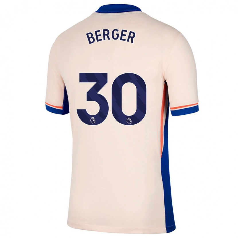 Danxen Hombre Camiseta Ann-Katrin Berger #30 Beige Claro 2ª Equipación 2024/25 La Camisa