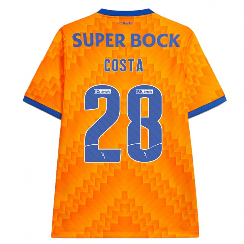 Danxen Hombre Camiseta Bruno Costa #28 Naranja 2ª Equipación 2024/25 La Camisa