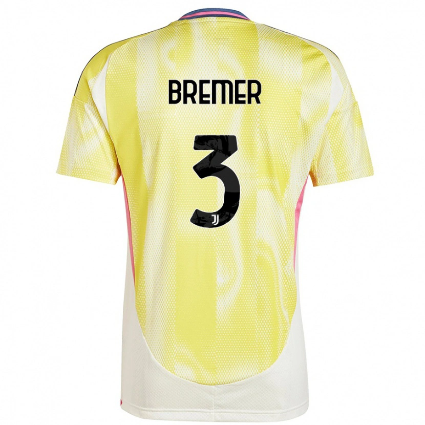 Danxen Hombre Camiseta Bremer #3 Amarillo Solar 2ª Equipación 2024/25 La Camisa