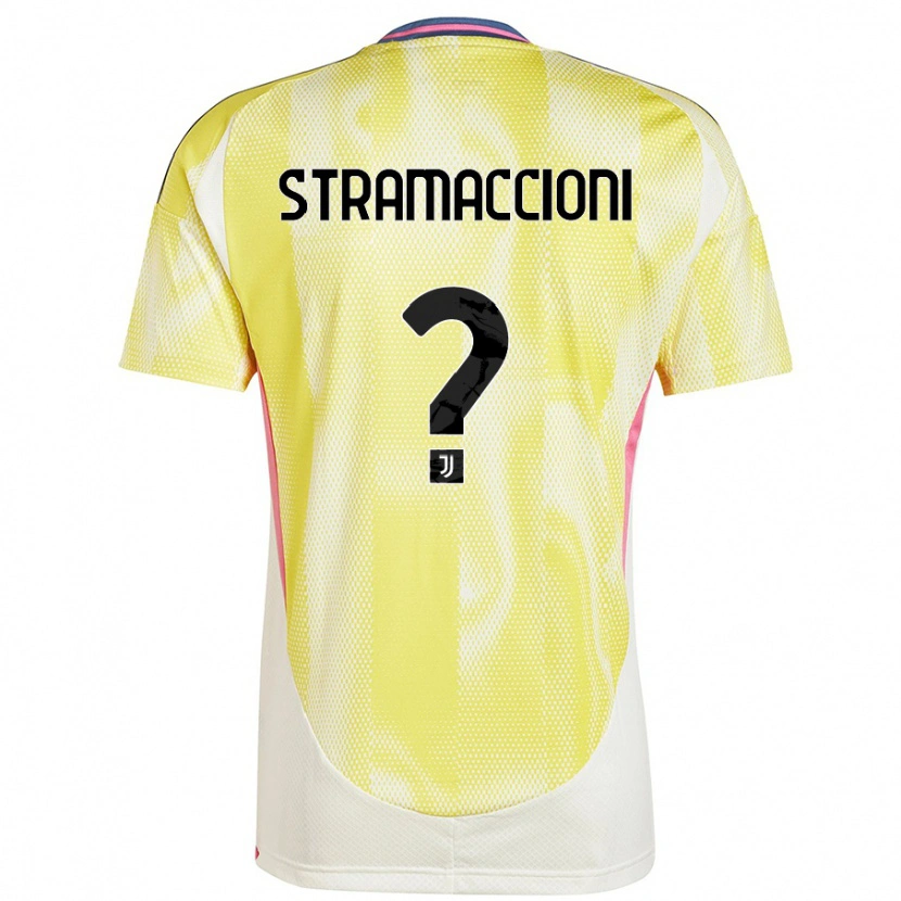 Danxen Hombre Camiseta Diego Stramaccioni #0 Amarillo Solar 2ª Equipación 2024/25 La Camisa