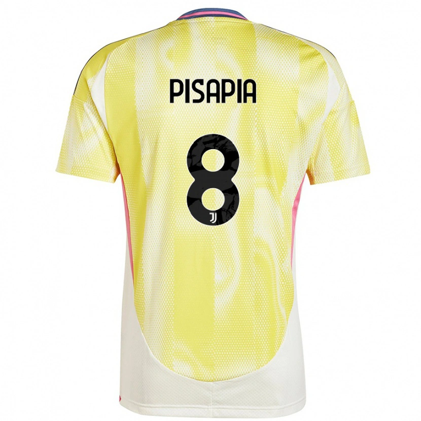 Danxen Hombre Camiseta Luciano Pisapia #8 Amarillo Solar 2ª Equipación 2024/25 La Camisa