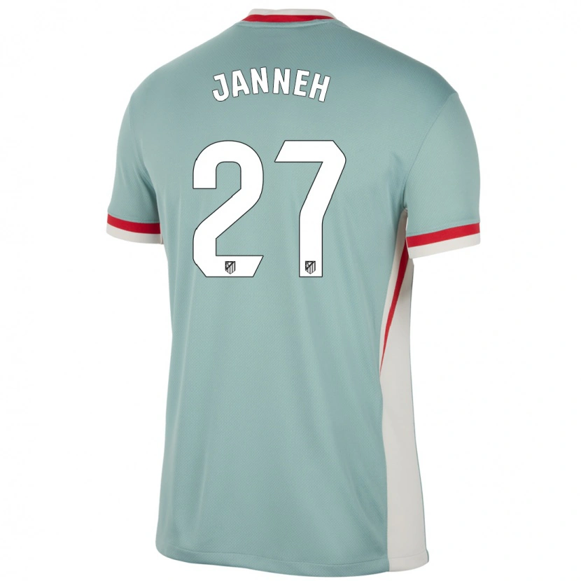 Danxen Hombre Camiseta Omar Janneh #27 Beige Claro Azul 2ª Equipación 2024/25 La Camisa