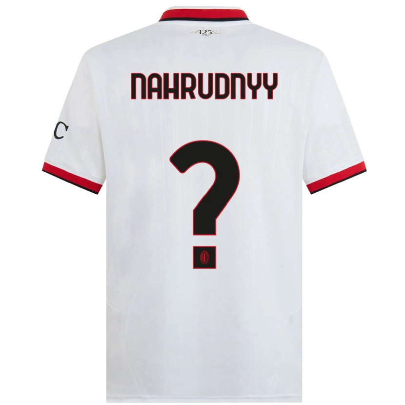 Danxen Hombre Camiseta Vladislav Nahrudnyy #0 Blanco Negro Rojo 2ª Equipación 2024/25 La Camisa