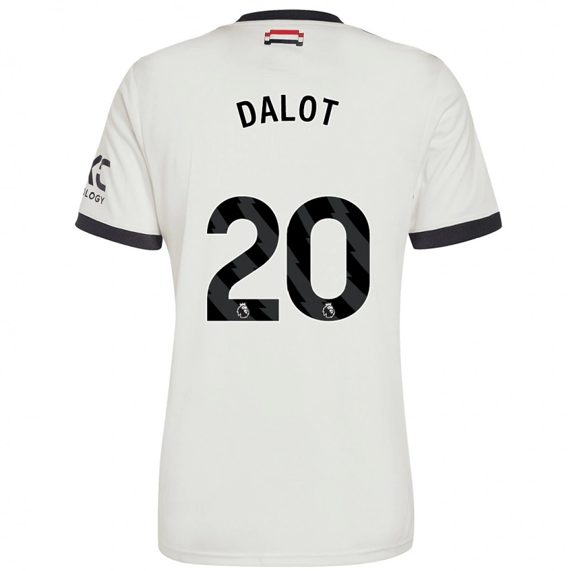 Danxen Hombre Camiseta Diogo Dalot #20 Blanquecino Equipación Tercera 2024/25 La Camisa