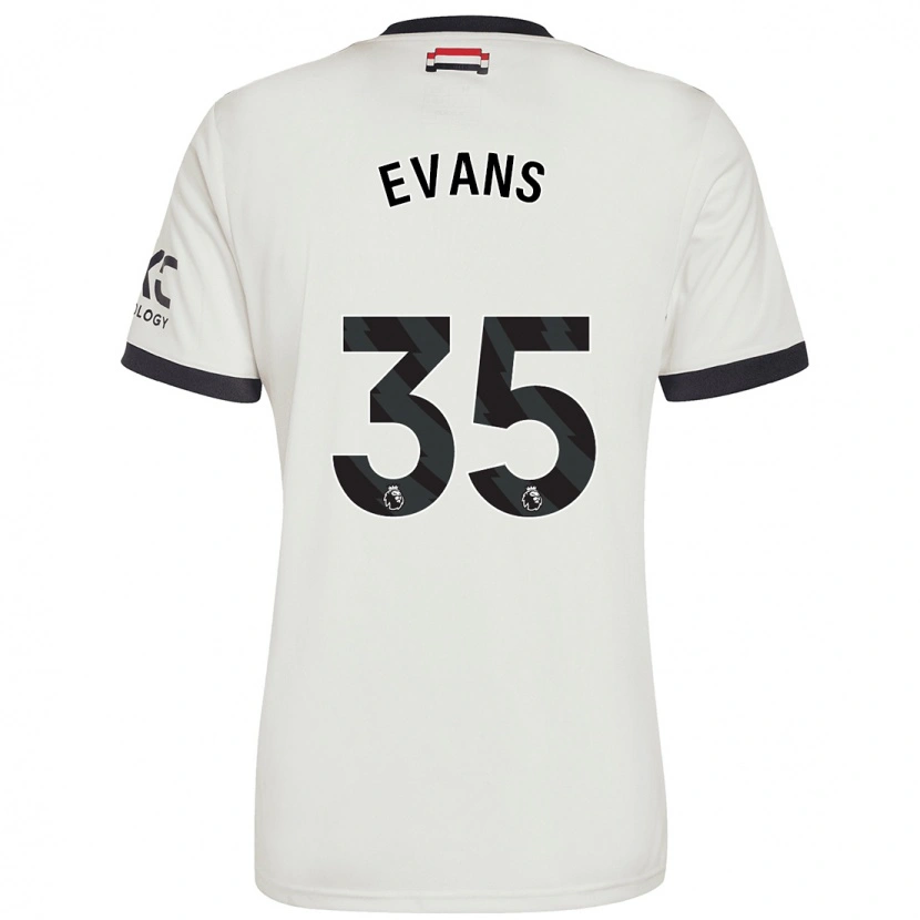 Danxen Hombre Camiseta Jonny Evans #35 Blanquecino Equipación Tercera 2024/25 La Camisa