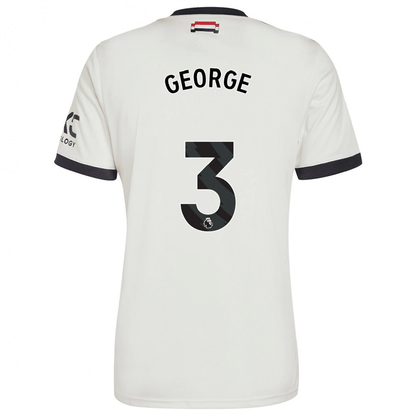 Danxen Hombre Camiseta Gabby George #3 Blanquecino Equipación Tercera 2024/25 La Camisa