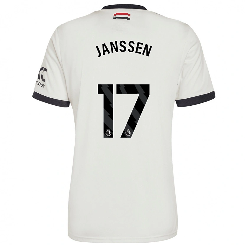 Danxen Hombre Camiseta Dominique Janssen #17 Blanquecino Equipación Tercera 2024/25 La Camisa