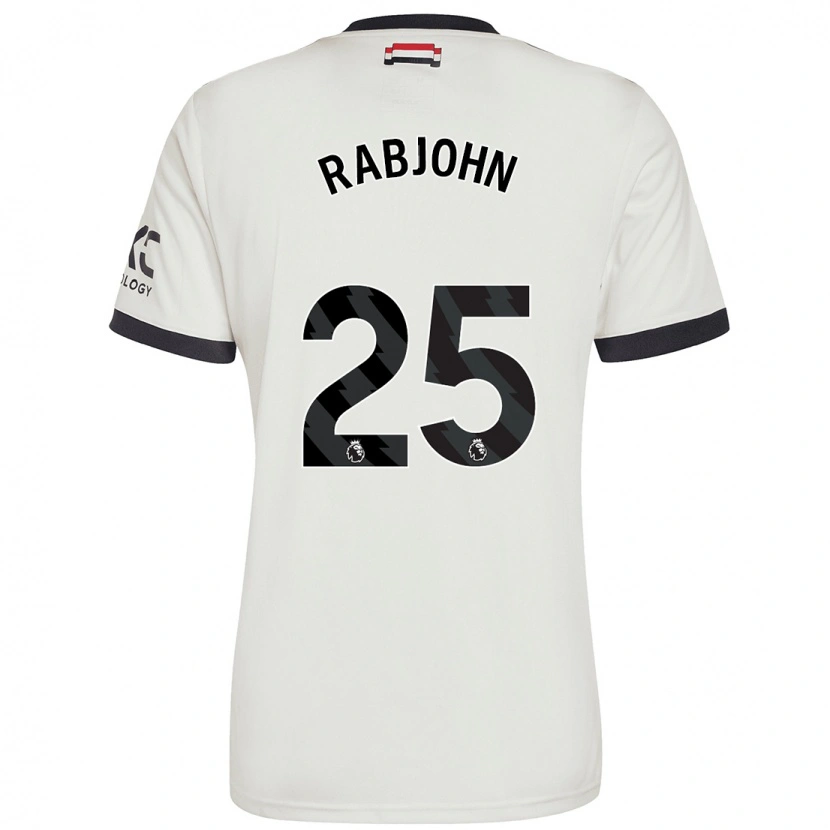 Danxen Hombre Camiseta Evie Rabjohn #25 Blanquecino Equipación Tercera 2024/25 La Camisa