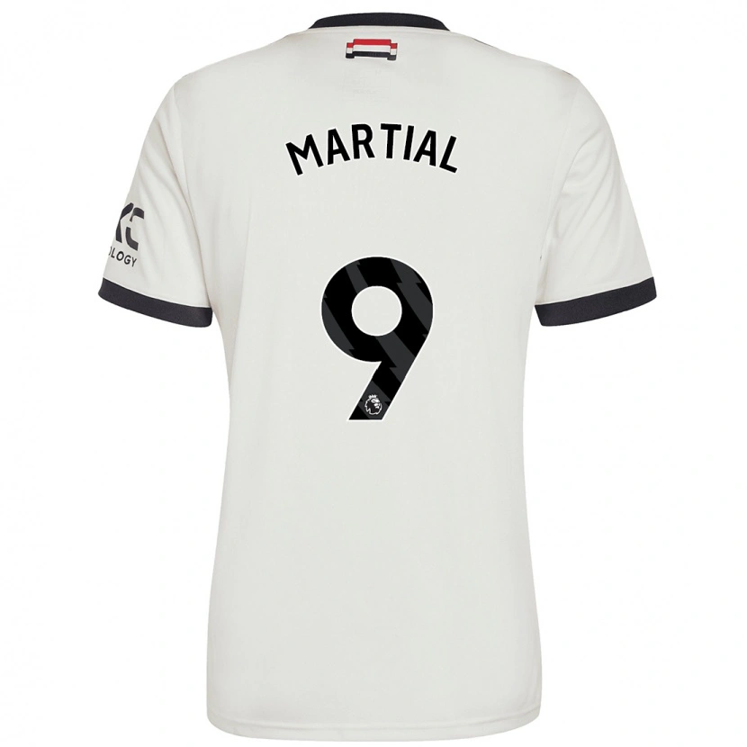 Danxen Hombre Camiseta Anthony Martial #9 Blanquecino Equipación Tercera 2024/25 La Camisa