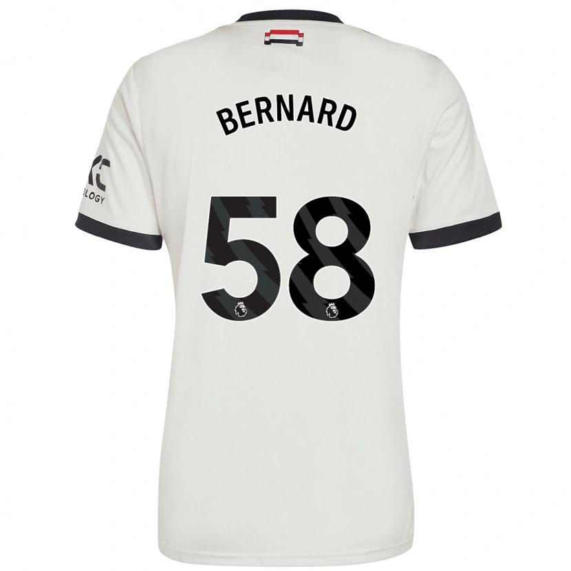 Danxen Hombre Camiseta Bernard #58 Blanquecino Equipación Tercera 2024/25 La Camisa