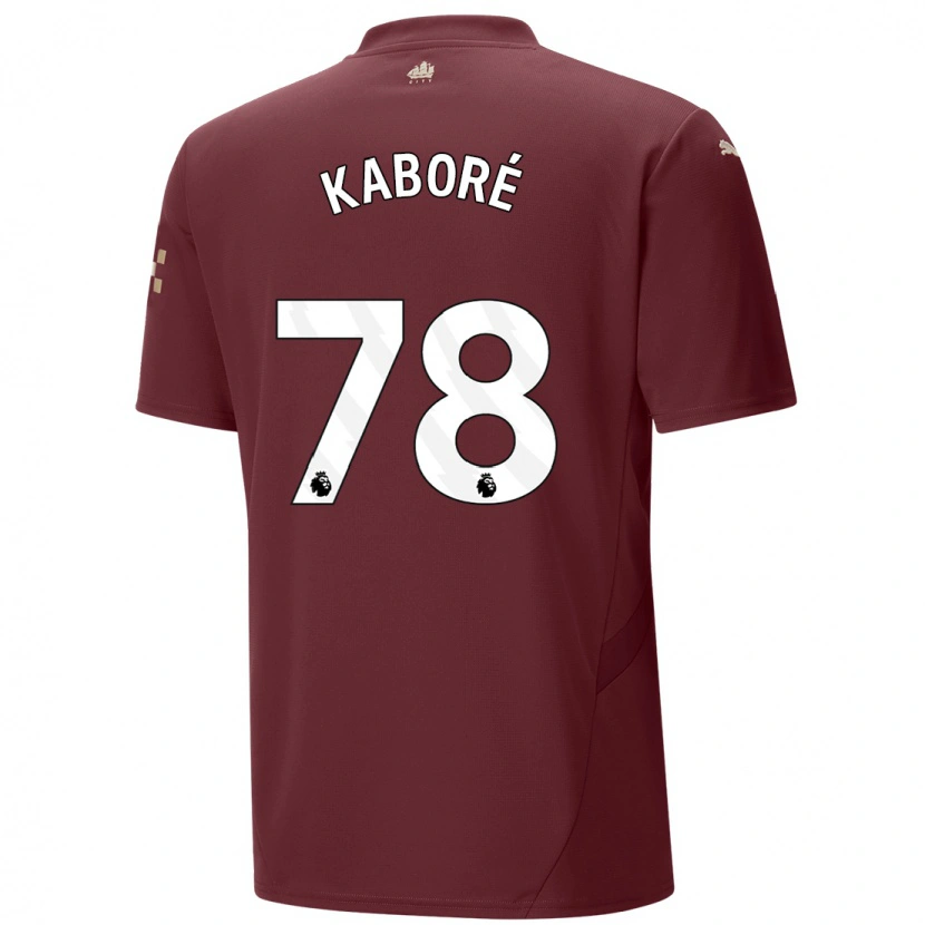 Danxen Hombre Camiseta Issa Kaboré #78 Granate Equipación Tercera 2024/25 La Camisa