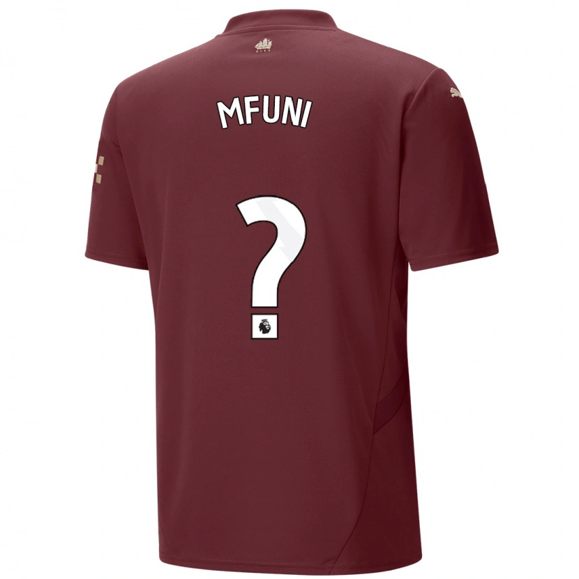 Danxen Hombre Camiseta Stephen Mfuni #0 Granate Equipación Tercera 2024/25 La Camisa