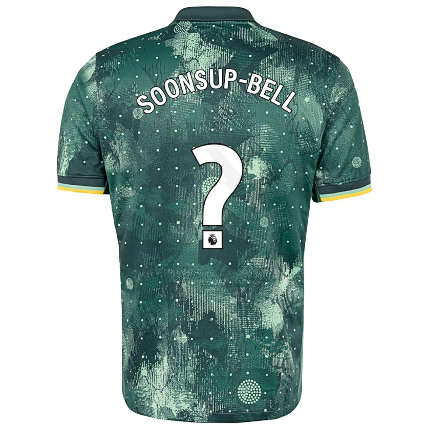 Danxen Hombre Camiseta Jude Soonsup-Bell #0 Verde Menta Equipación Tercera 2024/25 La Camisa