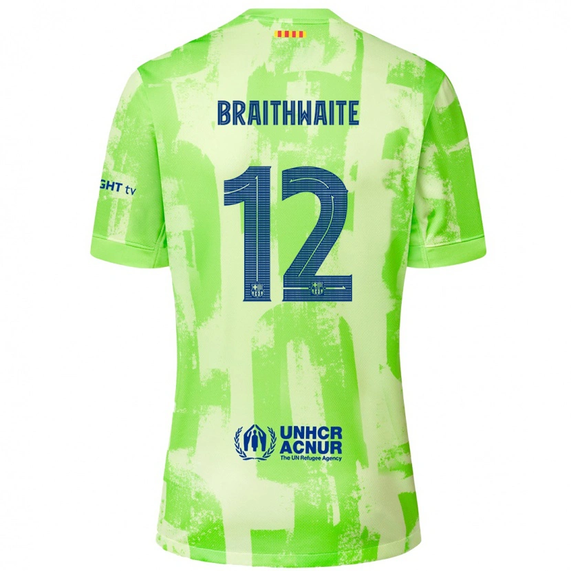 Danxen Hombre Camiseta Martin Braithwaite #12 Lima Equipación Tercera 2024/25 La Camisa