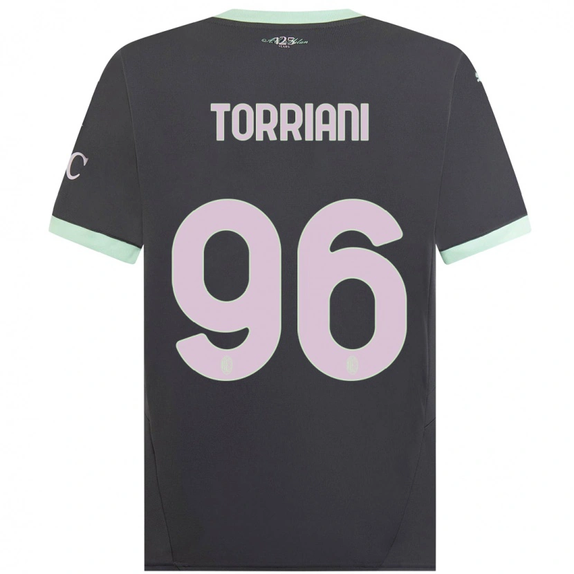 Danxen Hombre Camiseta Lorenzo Torriani #96 Gris Equipación Tercera 2024/25 La Camisa