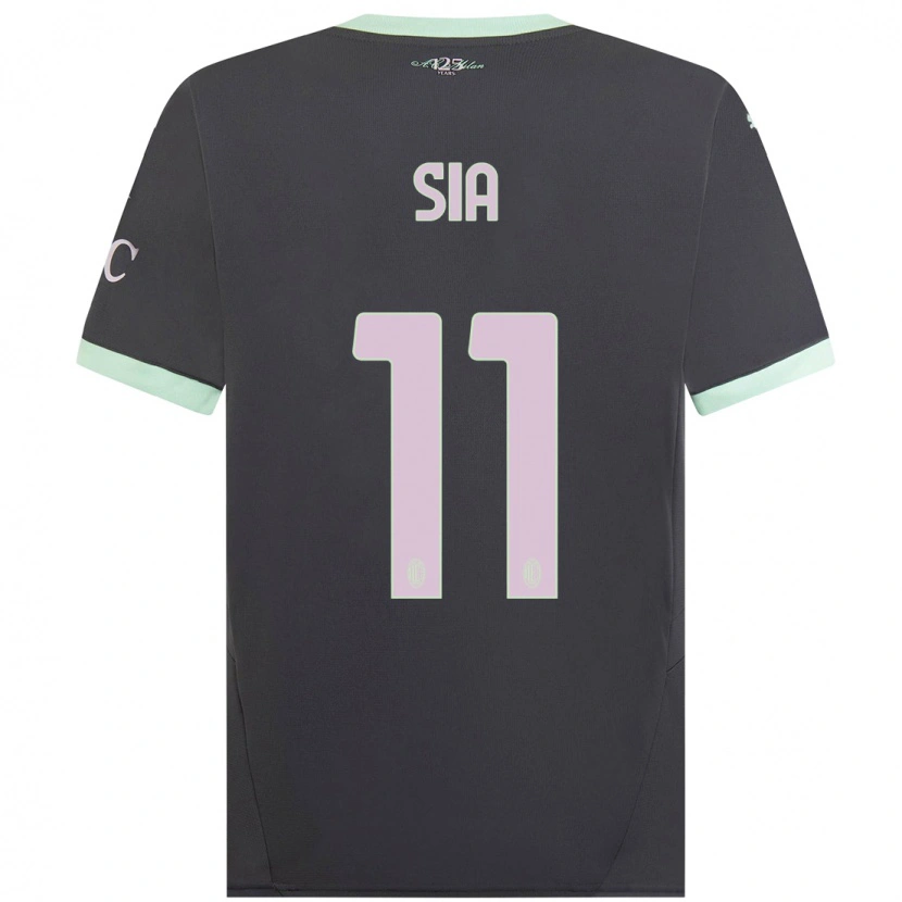 Danxen Hombre Camiseta Diego Sia #11 Gris Equipación Tercera 2024/25 La Camisa