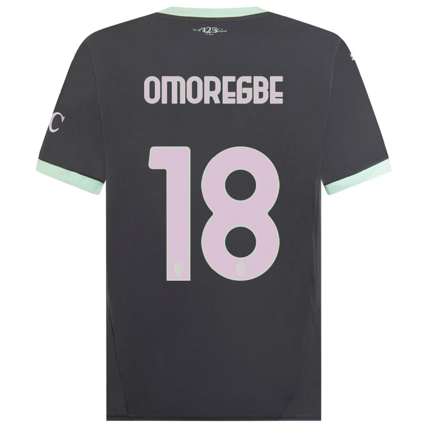 Danxen Hombre Camiseta Bob Murphy Omoregbe #18 Gris Equipación Tercera 2024/25 La Camisa